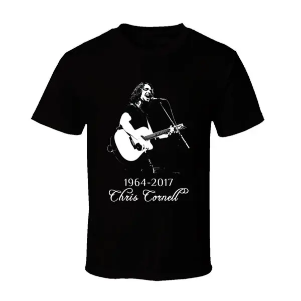 Chris Cornell 1964 2017 Рип Фан Футболка мужская размер S до 3XL забавная футболка с круглым