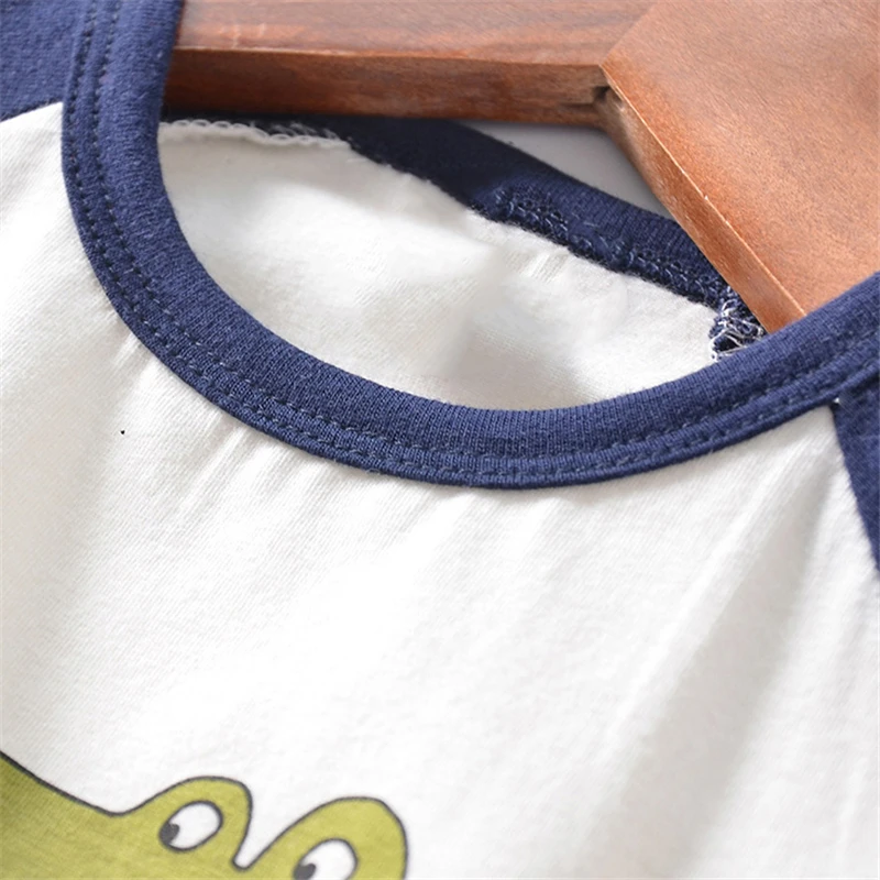 Одежда для маленьких мальчиков детские летние топы с коротким рукавом и рисунком
