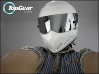 for topgear the stig white helmet with silver visor top gear shop for simpson carting motorcycle motorbike racing