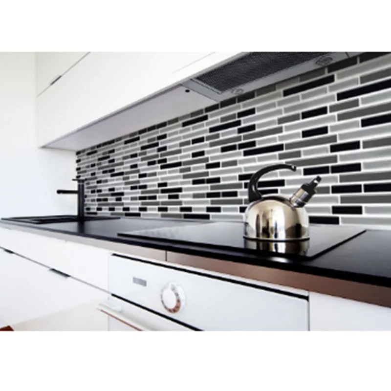1pcs 3D Mosaic Tile Wall Sticker Self-Adhesive Decal Home Kitchen Bathroom Decor | Stickers