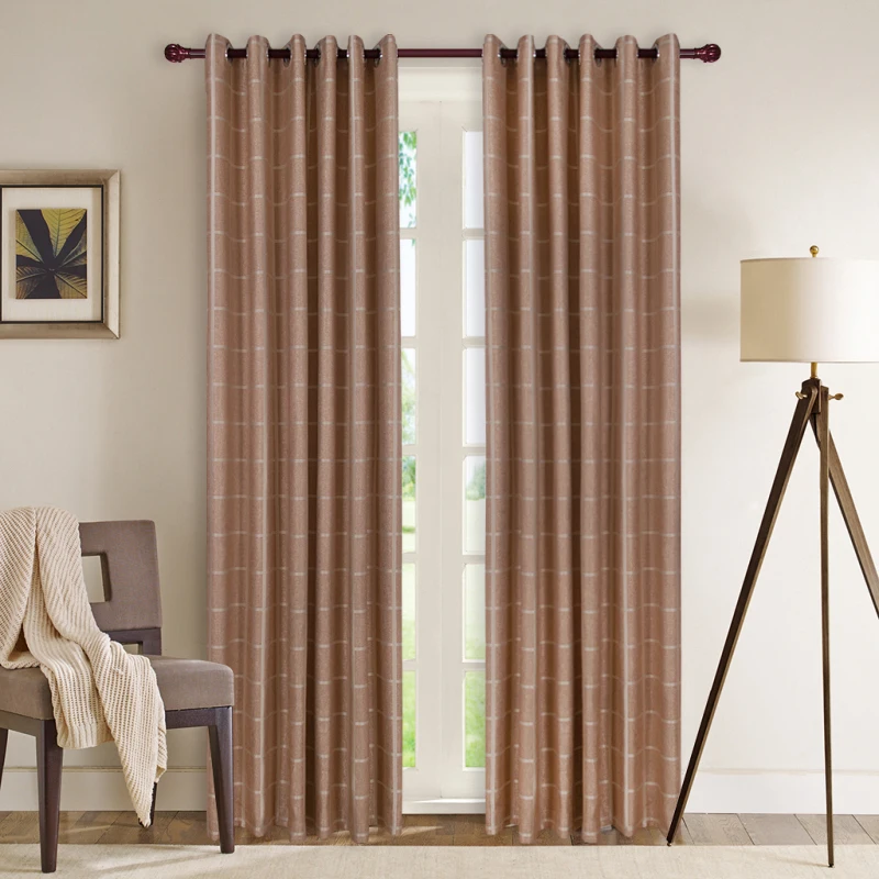 FGHGF современный клетчатые хлопковые льняные шторы для Спальня и гостинная окна