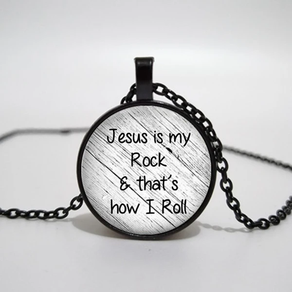 Иисус моя рок-музыка вот как Я катаю ожерелье вера кулон христианское