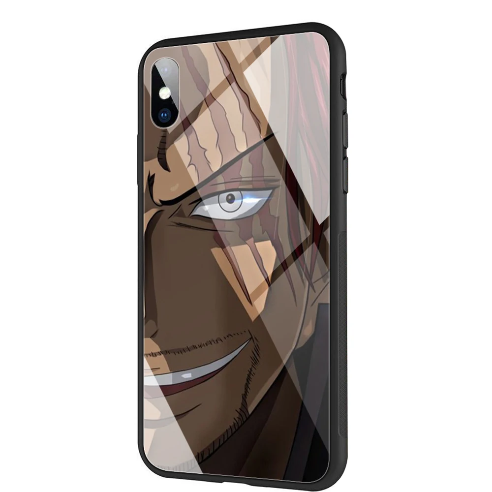YIMAOC один Шанкс чехол из закаленного стекла для iPhone 11 Pro XS MAX XR X 8 7 6 6S Plus - Цвет: TG1
