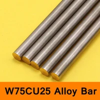 tungsten copper alloy bar rod w75cu25 w75 bar spot welding electrode rod diy material ce iso certificate round bar length 100mm