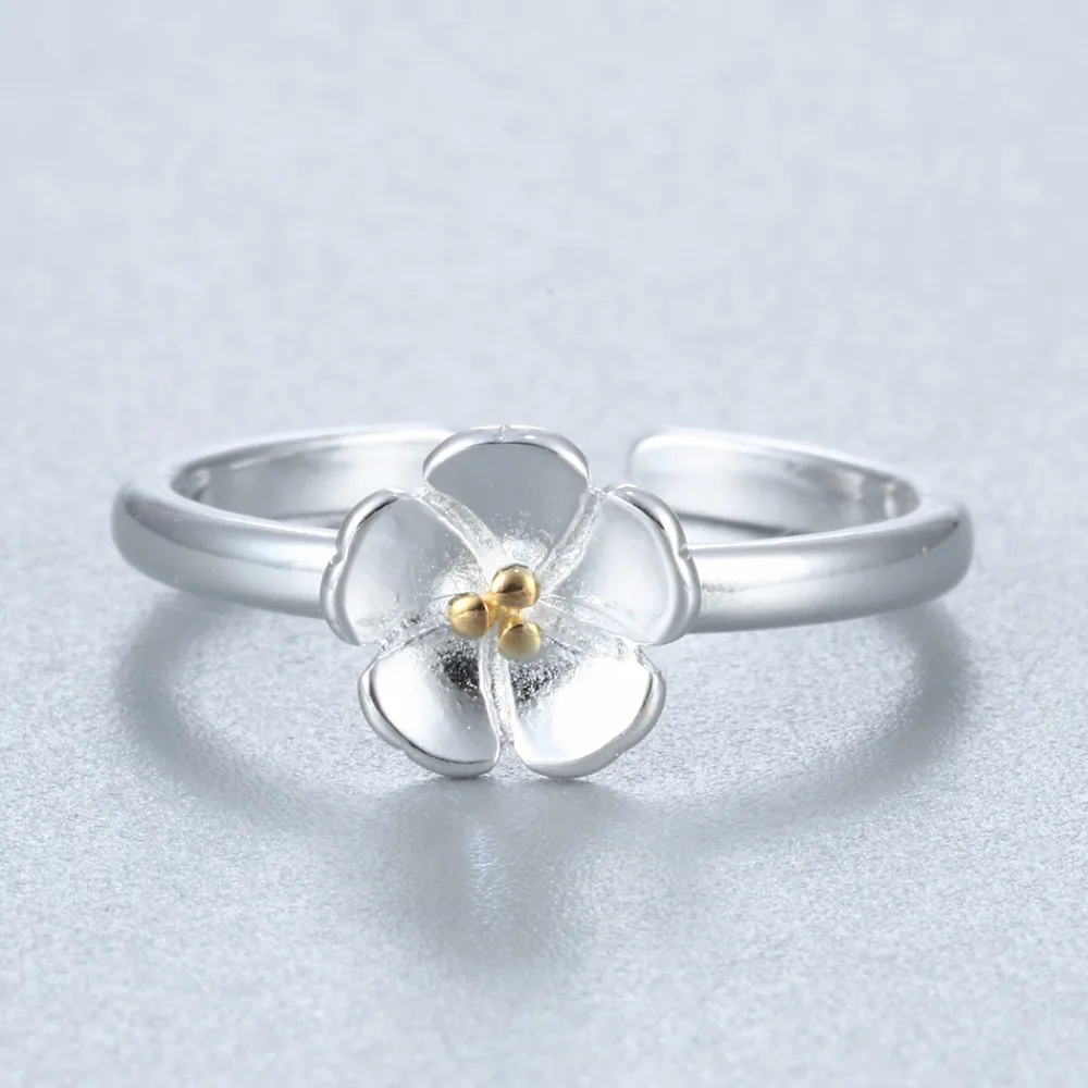 Женское кольцо с цветком вишни Chandler регулируемое для ногтей|brand rings for women|rings womenring