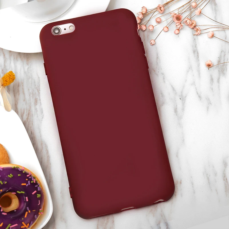 Роскошный винно-красный чехол для телефона iPhone X XR XS Max 5 5S SE 6 6S 7 8 Plus 11 Pro 2019