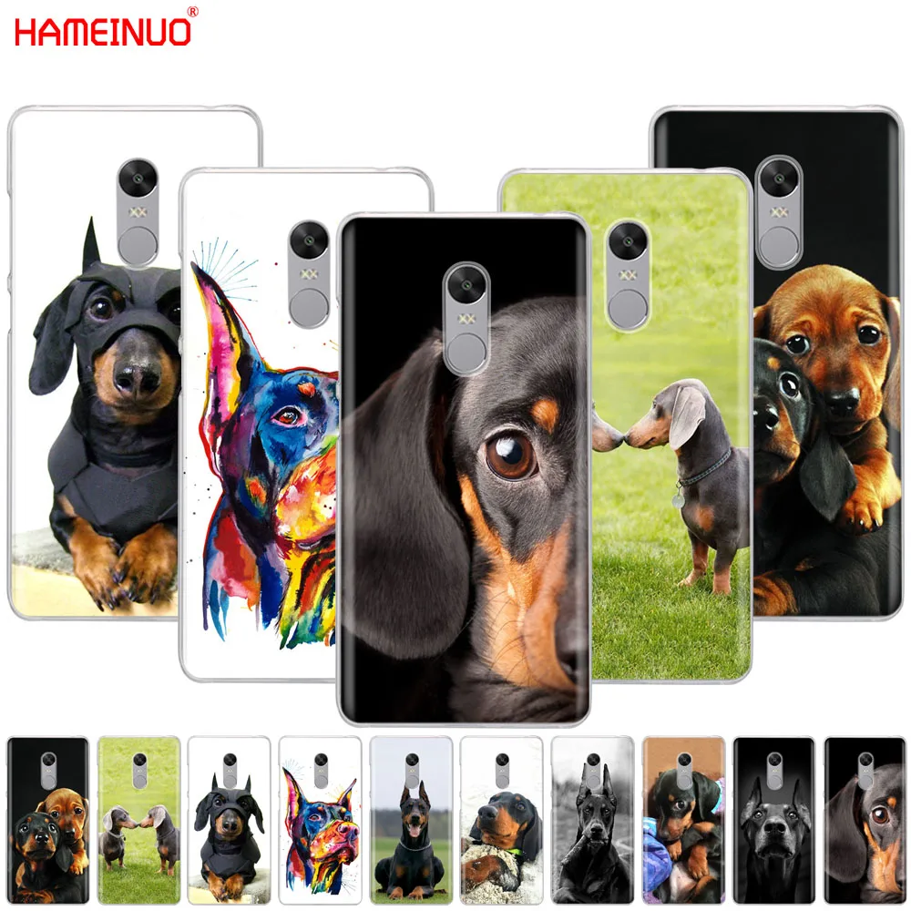 HAMEINUO милый чехол для телефона с таксой Doberman Xiaomi redmi 5 4 1 1s 2 3 3s pro PLUS note 4X 4A 5A |