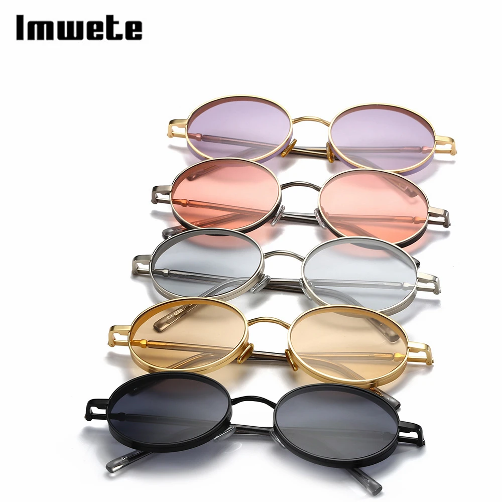 

Woman oval frame small sunglasses New metal frame Gradient lenses fashion design Sunglasses for women vocation Shopping UV400