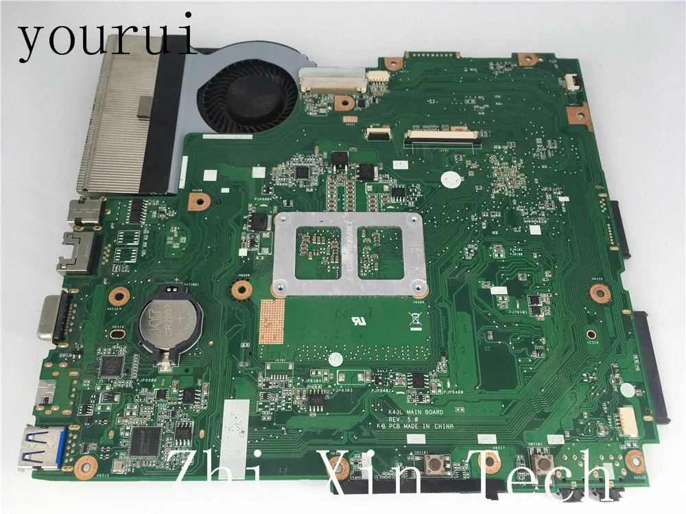 Материнская плата yourui K43L для ноутбука с зеркальным процессором HM65 Φ K43 K84L X84L X84H