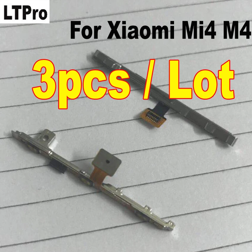 

LTPro for Xiaomi Mi4 Power Volume Button Flex Cable for Xiaomi Mi4 M4 Power On Off Volume Up Down Connector Replacement Parts