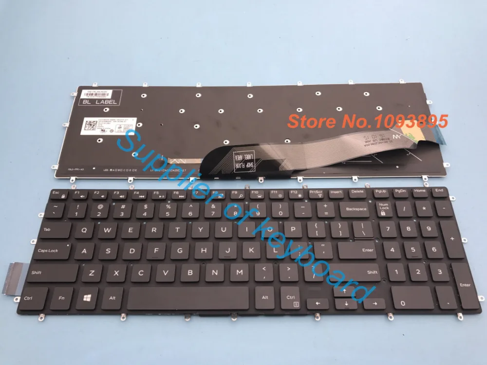 Новая английская клавиатура для ноутбука DELL Inspiron 2 в 1 7778 7779 7577 7773 с подсветкой |