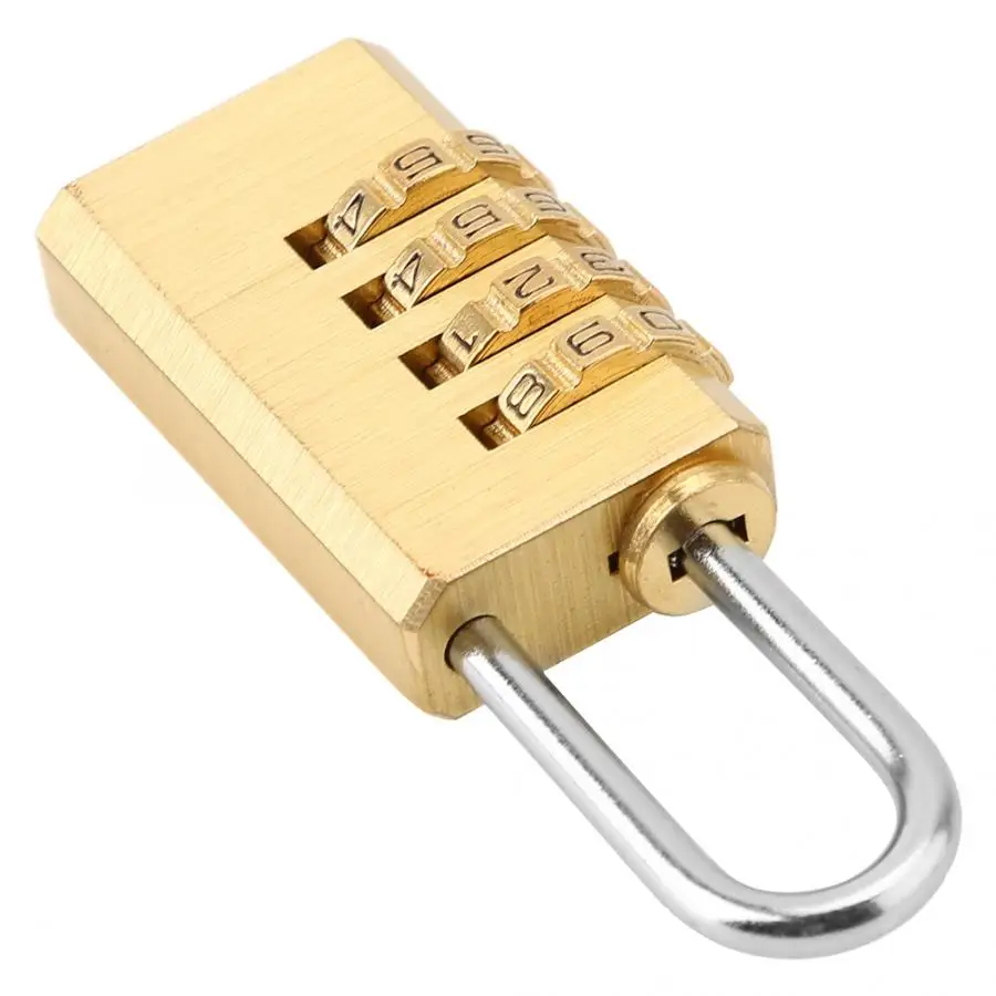 4 набора цифр Пароль Замок Комбинация безопасности чемодан пароль багажный замок