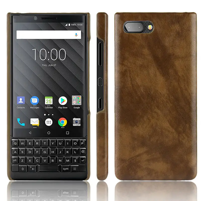 For Blackberry Key2 Case Key 2 Cover Hard PU Leather Phone KeyTwo Two BBF100 BBF100-1 |