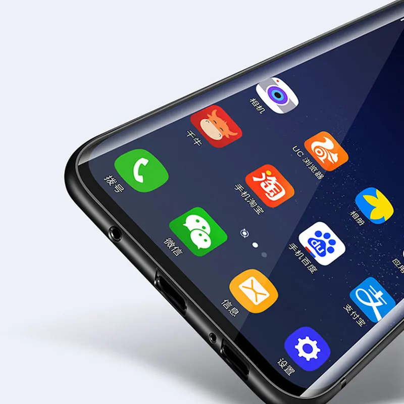 Черный силиконовый чехол для Samsung A9 A7 2018 Galaxy A8 A6 Plus A5 A3 Star 2017 2016 не стеклянный 154KK |