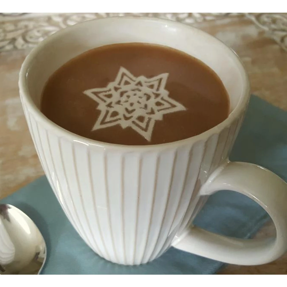 Съедобная Вафля открытка Снежинка предварительно Обрезанные фигурки для кексов