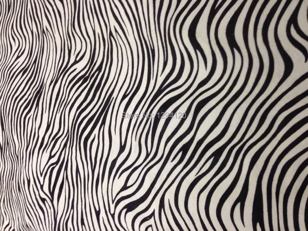 Подлинная лошадь Мех животных и кожа Ткань Материал с черный белый цвет Зебра