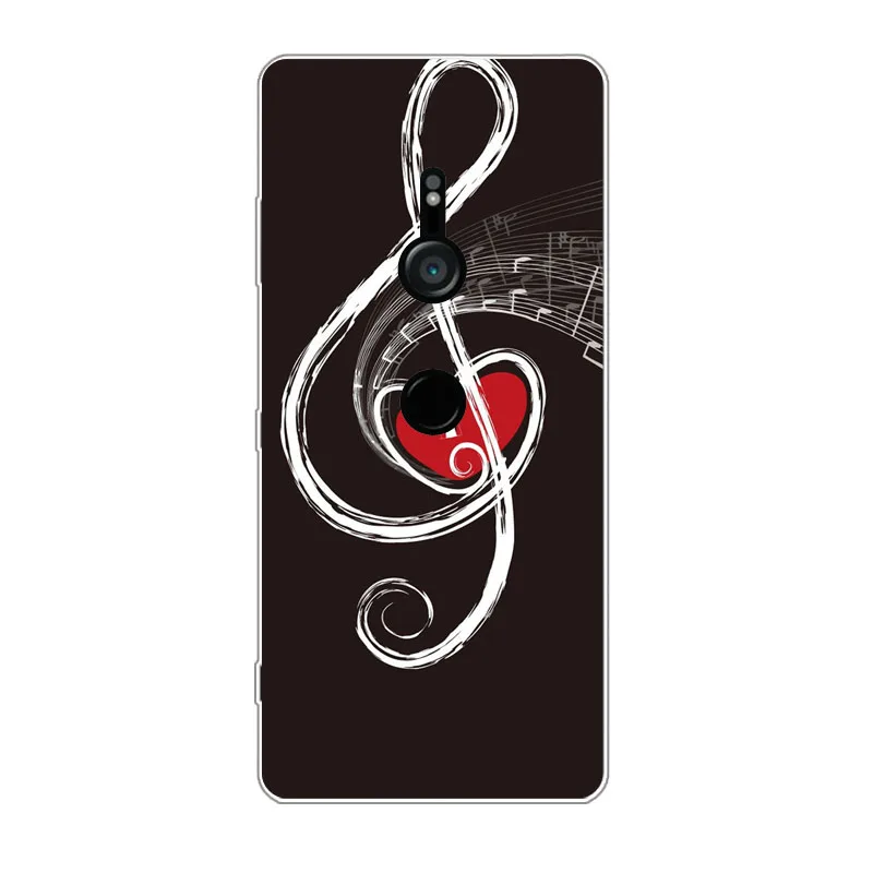 Чехол для sony Xperia Xz3 силиконовый чехол с рисунком мягкая задняя крышка из ТПУ
