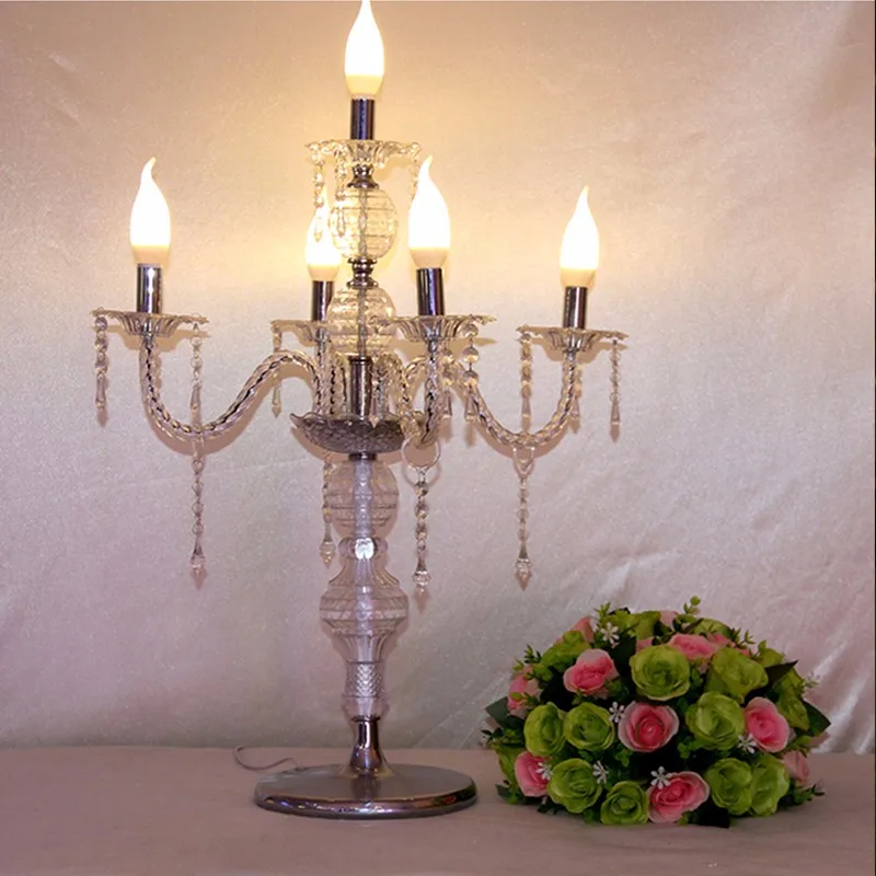 75 см высотой 5 руки хрустального канделябра для стола проход дорога ведет 10