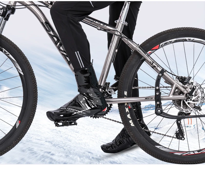 Велоспорт Тепловая обувь крышка зимний ветрозащитный MTB велосипед оборудование галоши Сверхлегкий протектор теплая крышка ботинка