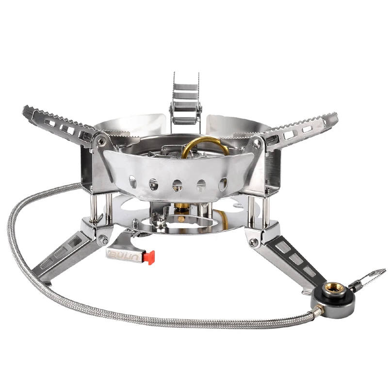 6800W Gas Stove SUPER-POWER Outdoor Camping Windproof Portable Split Gas Burner for Cooking Camping Hiking Bulin BL100-B17