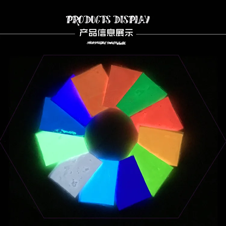 10 г/1 упаковка ночной бег Noctilucan порошок игрушка светится в темноте Мел Радуга для