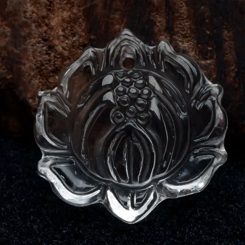 Оптовая продажа ручная резка белые подвески из натурального кристалла в виде