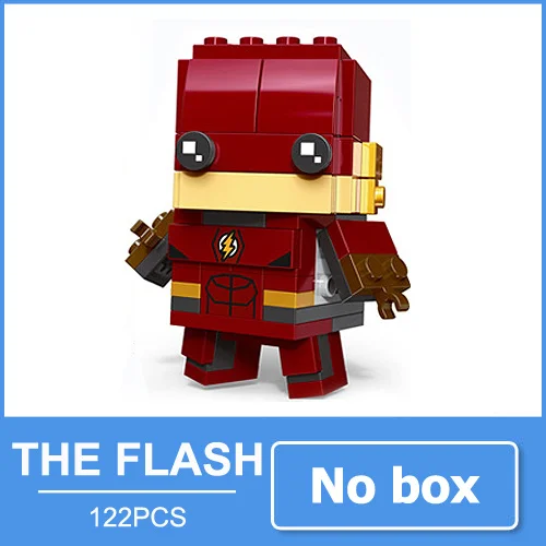 Flash man no box Бэтмен чудо-женщина Супермен флеш-игрушки блоки мини фигурка акваман киборг кукла супергероя персонажи фильмов подарок для мужчин - Цвет: Flash man no box