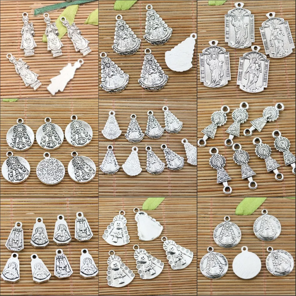 10 шт. тибетские серебряные религиозные Портретные Подвески NTRA SRA DEL|charm computer|charms