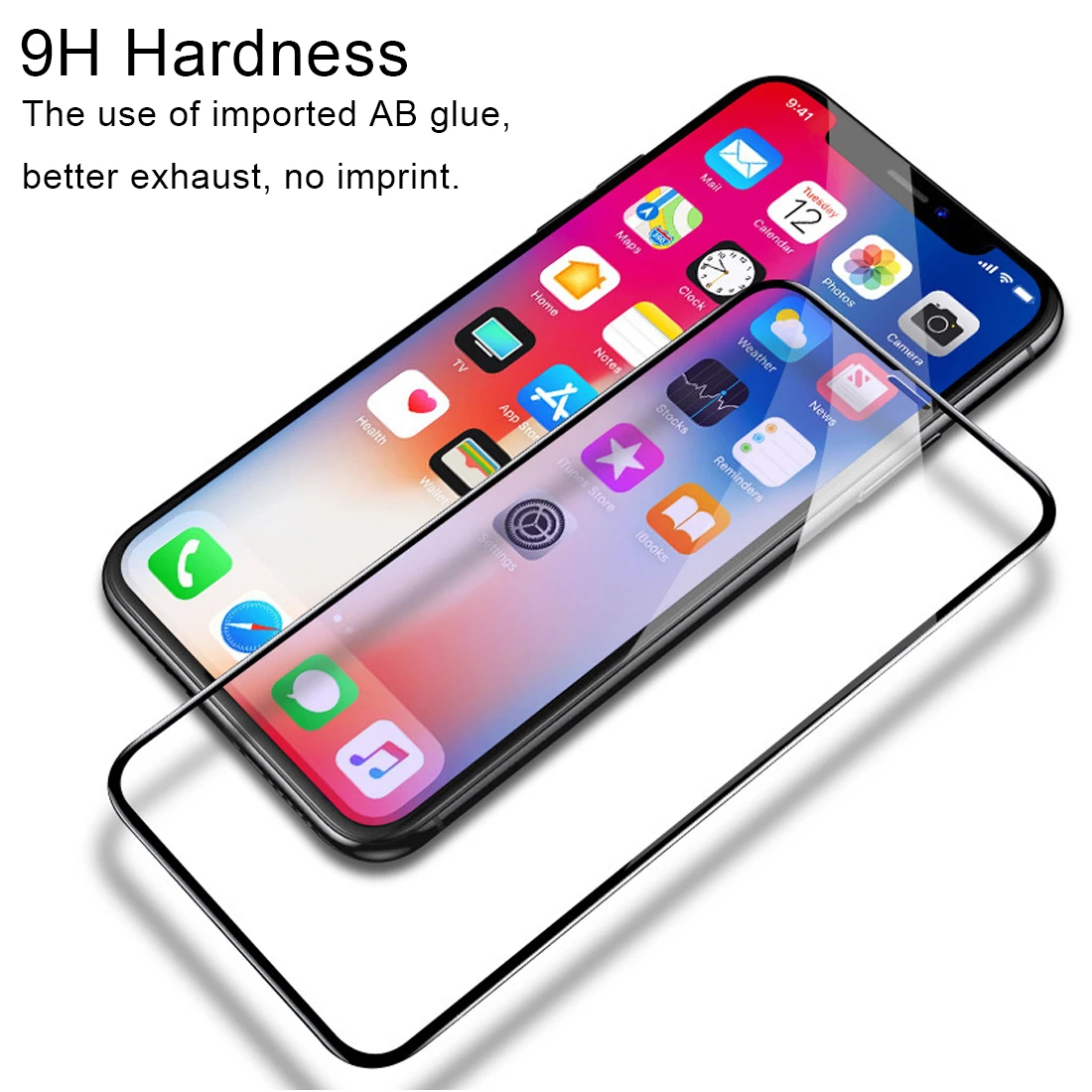 Для iPhone XR XS Max Новое высококачественное 2.5D изогнутое закаленное стекло для 5 5S SE 6 6s