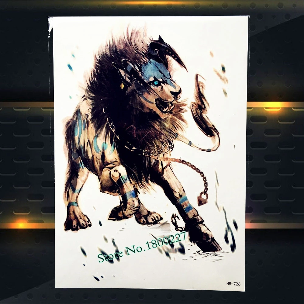 Темные крылья Ангела Водонепроницаемый Временные татуировки Черный конструкций