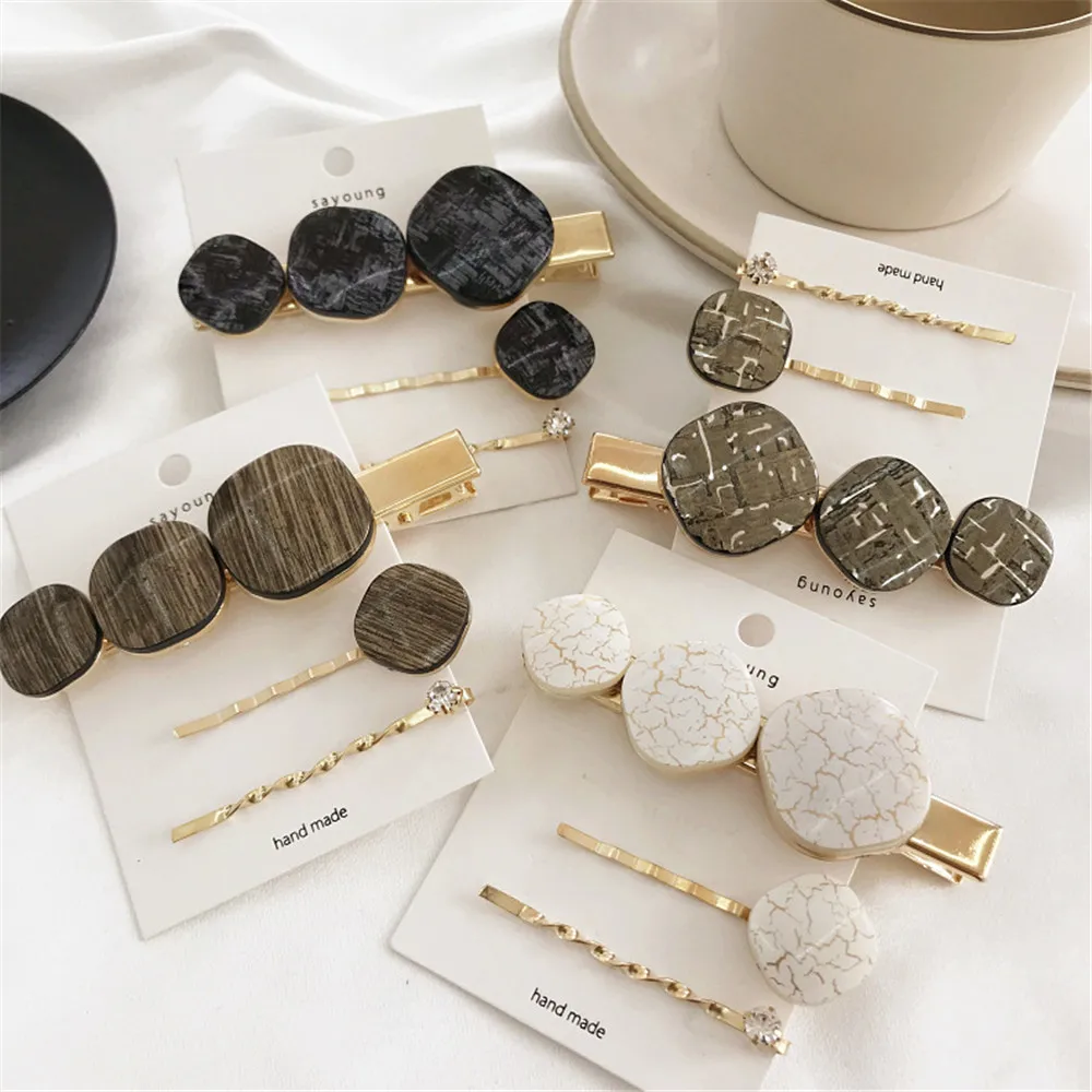 3 шт./компл. Винтаж Для женщин подражание из Жемчужной шерсти зажим аксессуар для