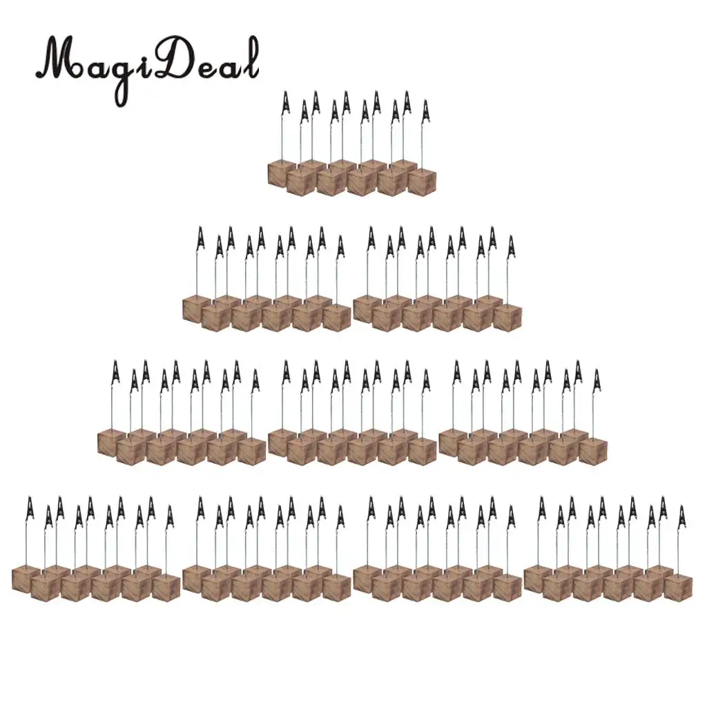 100 шт. деревенский огонь деревянная основа фото зажим свадебный стол место