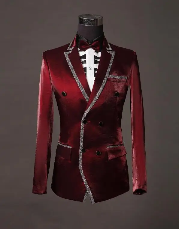 Лидер продаж мужские новые модные костюмы для мужчин костюм певицы студии одежда