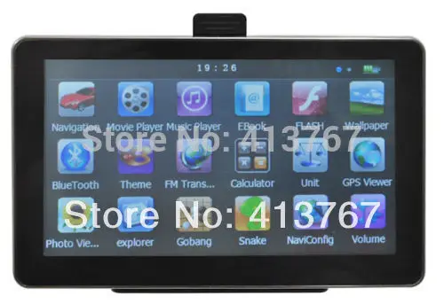 7 Inch Car GPS Navigation + Wireless Rearview Camera Bluetooth AV-IN Bundle latest New Map |