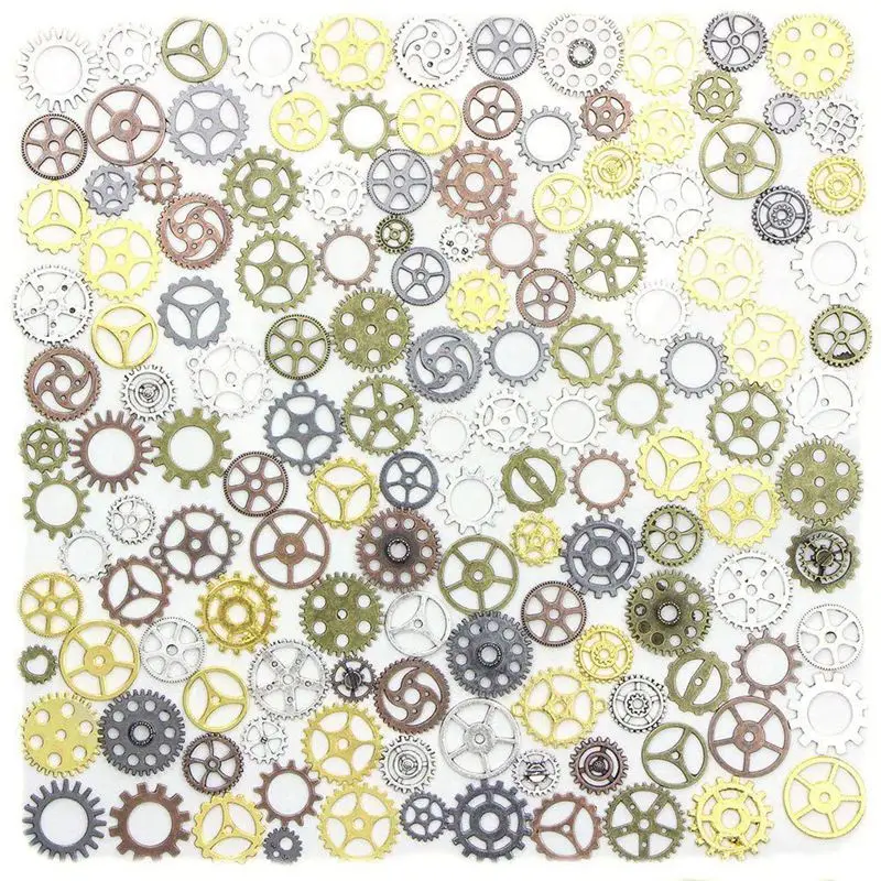 67 упаковок Античный стимпанк Шестерня кулоны часы колесо для ювелирных изделий