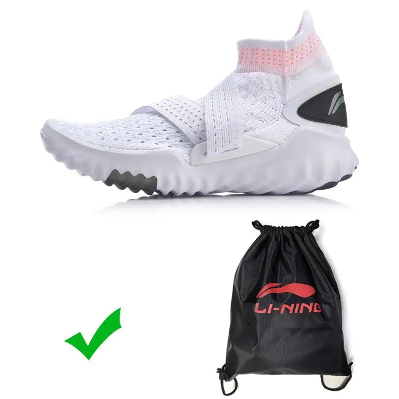 Li-Ning/Женская обувь с 3D носком; профессиональная умная обувь для быстрой тренировки; дышащий светильник; спортивная обувь с высоким вырезом; кроссовки; AFHP016 SAMJ19 - Цвет: AFHP016-1H