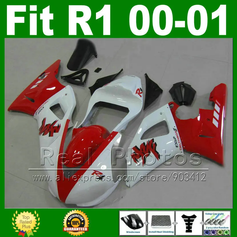 Обтекатели для мотоцикла YAMAHA YZF R1 2000 2001 комплекты отверстия закрытые YZFR1 00 01