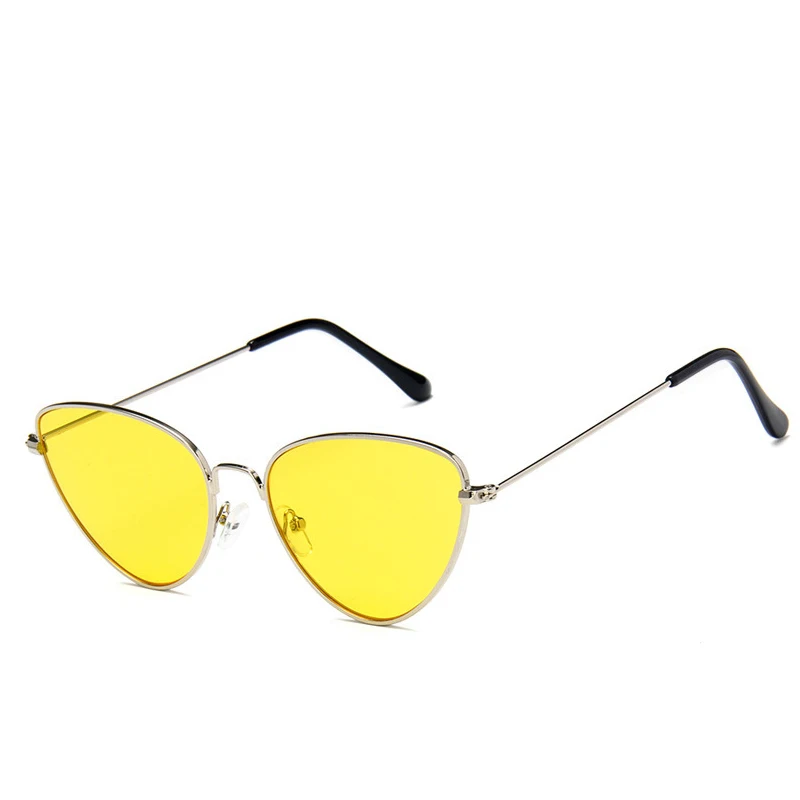 2019 металлическая оправа Ретро стиль кошачьи глаза солнцезащитные очки для