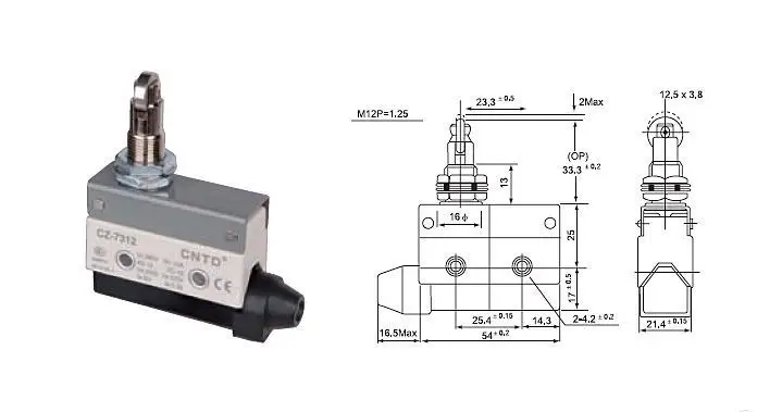 

Top Quality Original CNTD CZ-7312 Micro Switch/Limit Switch Outer shell covered with intensive plastic/Water-proof/Oil-proof