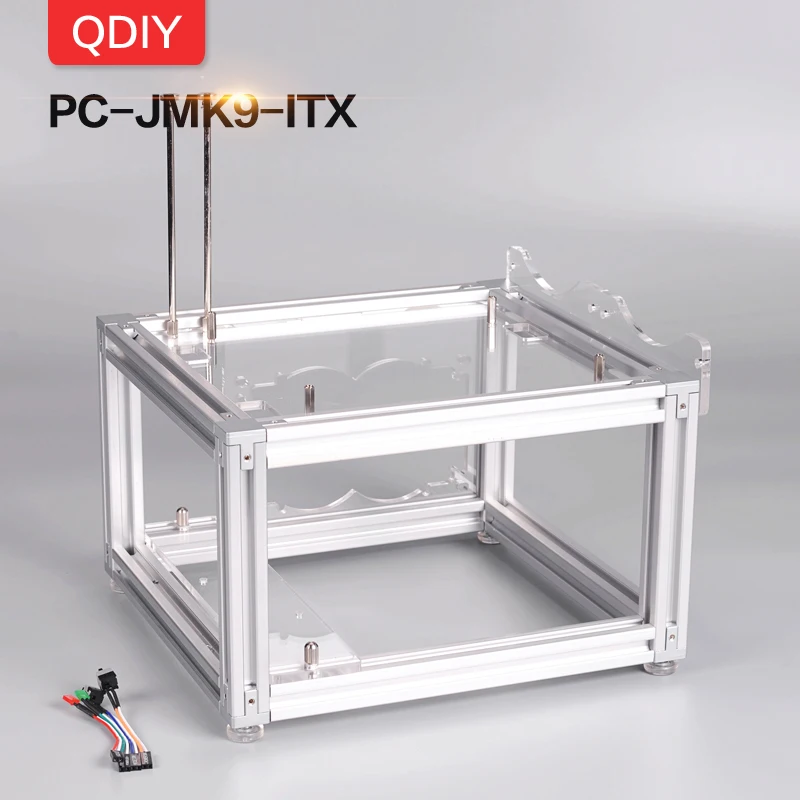 Чехол для компьютера QDIY Mini ITX алюминиевый корпус платформа с водяным охлаждением