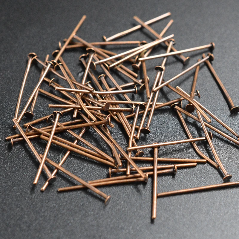 

FLTMRH 200pc/lot Box Lovely 100PCs Silver color Head Pins 0.7x32mm