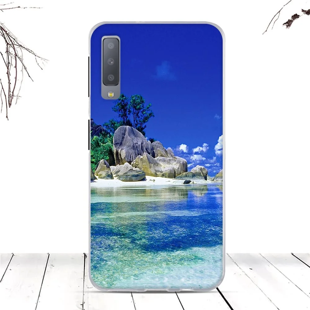 Чехол для samsung Galaxy A7 2018 A750 чехол Мягкий ТПУ силиконовый оболочка | Мобильные