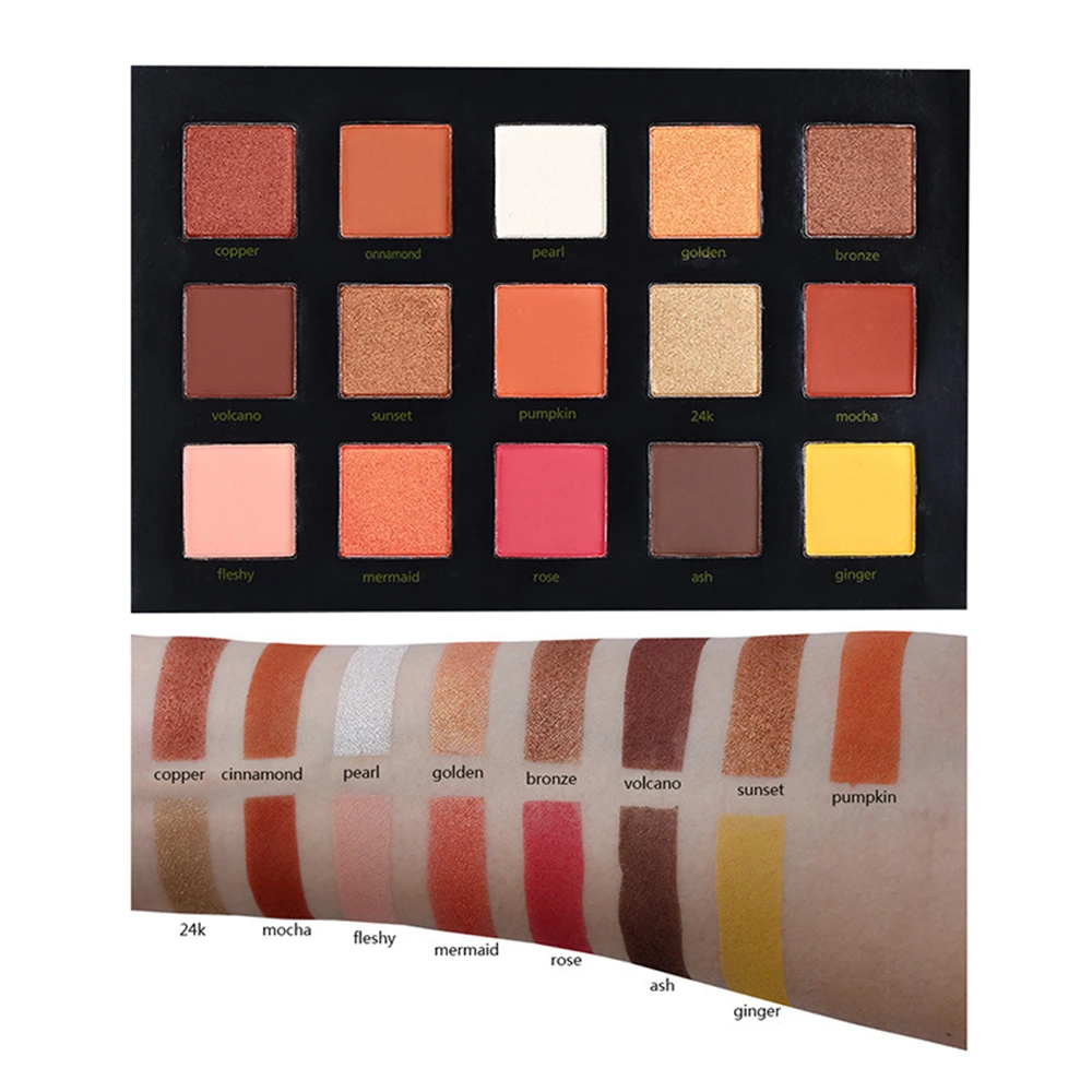 15 цветов закат Natashas матовые тени для век Pallete женские Maquillaje Shimmer Тени Make Up набор