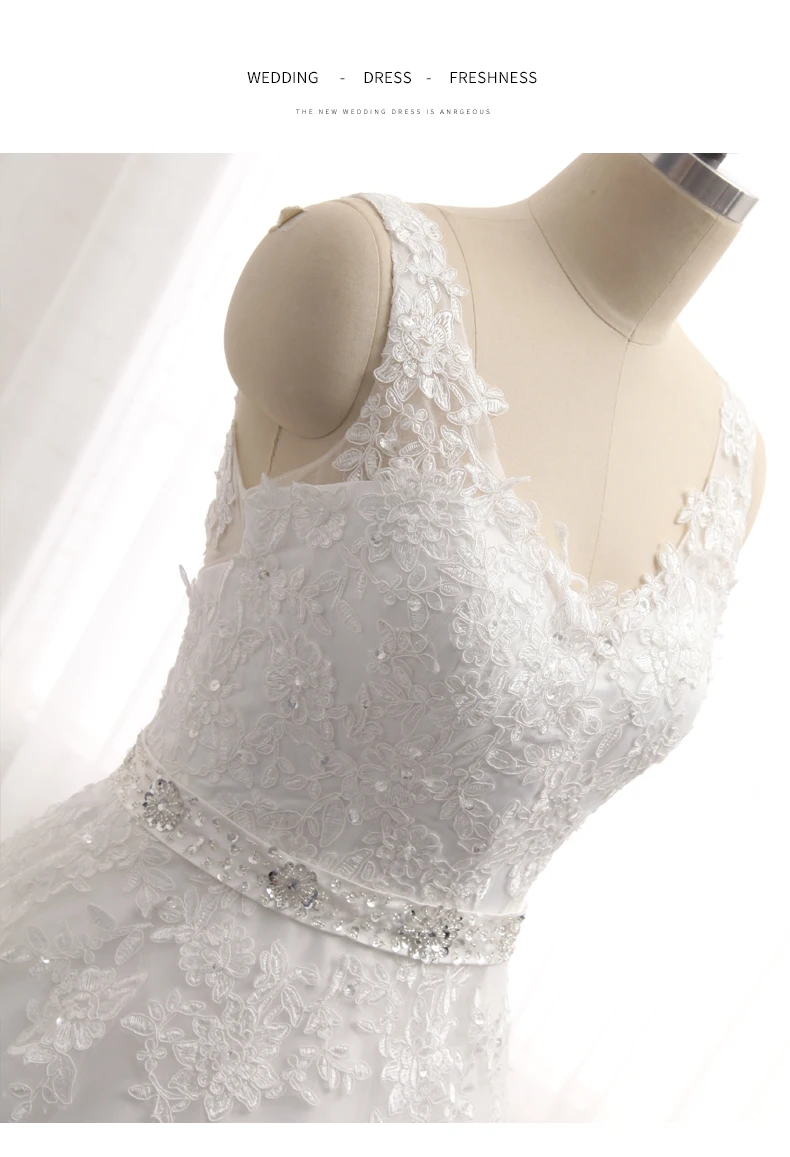 Винтажное Vestido De Noiva, дизайн, ТРАПЕЦИЕВИДНОЕ, кружевное,, v-образный вырез, расшитое бисером, с поясом, свадебные платья без спинки, trouwjurk, свадебное платье, горячая Распродажа