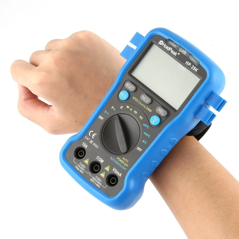 HoldPeak HP 39K Цифровой мультиметр Авто Диапазон Avometer универсальный счетчик 4000 Digs