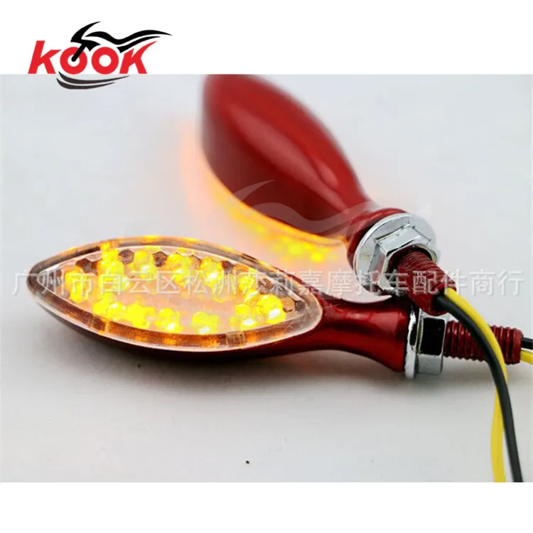 Хромированный Светодиодный указатель поворота мотоцикла для Harley Davidson