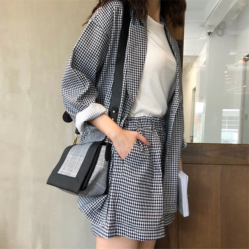 Новинка весна лето 2018 модная женская одежда свободный размер комплект с отложным