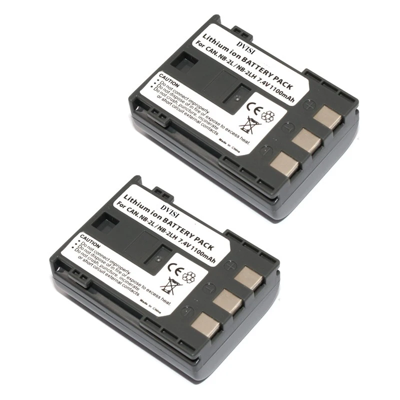 4 шт. 1.1Ah NB-2L NB 2L NB-2LH батарея для камеры с USB двойным зарядным устройством Canon EOS 400D S80