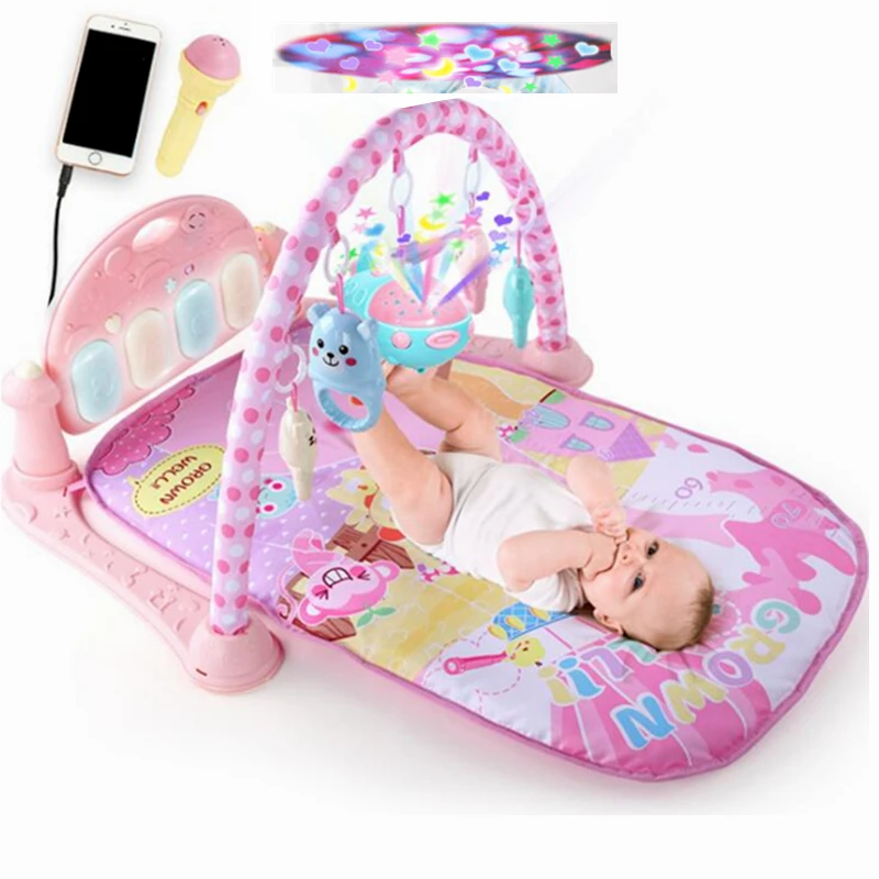 

Baby Piano Music Playmat Toys Activity Infant Kids Toys Sports Mats Gym Educational Rack Gym Toys Soft Baby Play Mats 0-36Months