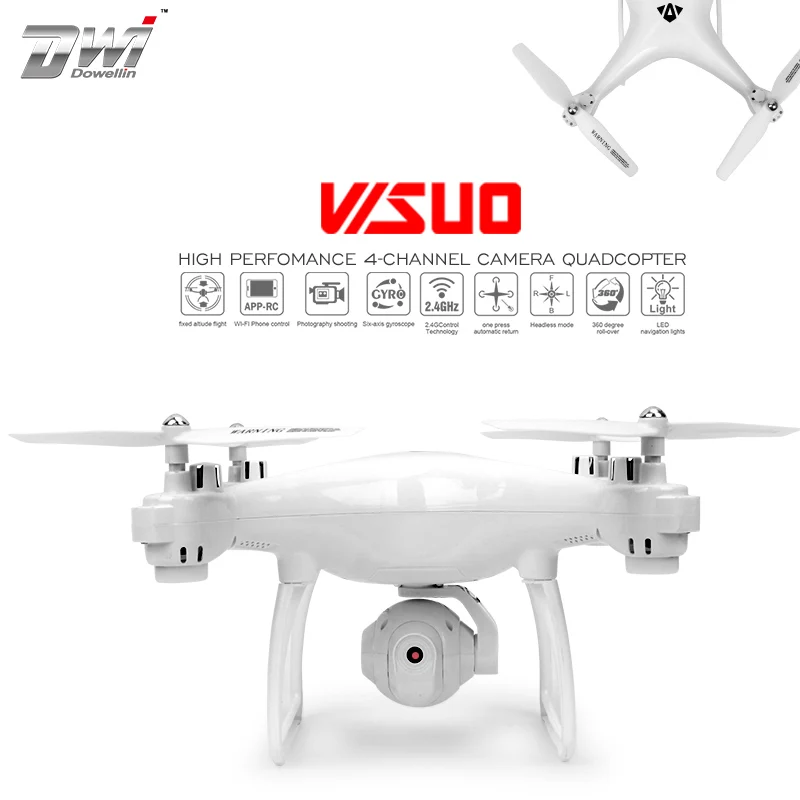 Радиоуправляемый Дрон с камерой Квадрокоптер 2.0MP 0.3MP FPV WiFi передача высоты